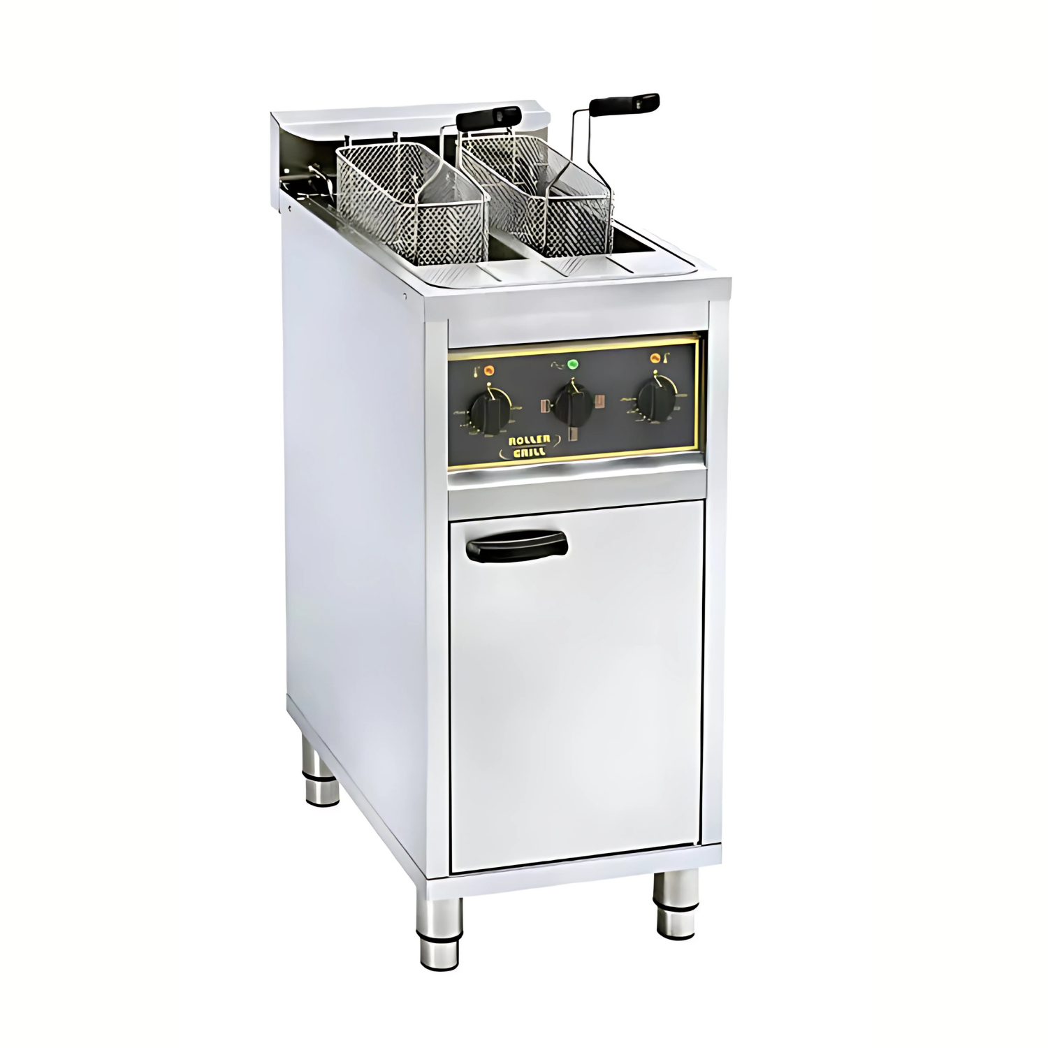 Friteuse sur coffre à zone froide Électrique 'RFE20C' 2 Bacs 2X10L Roller Grill - Henri Julien