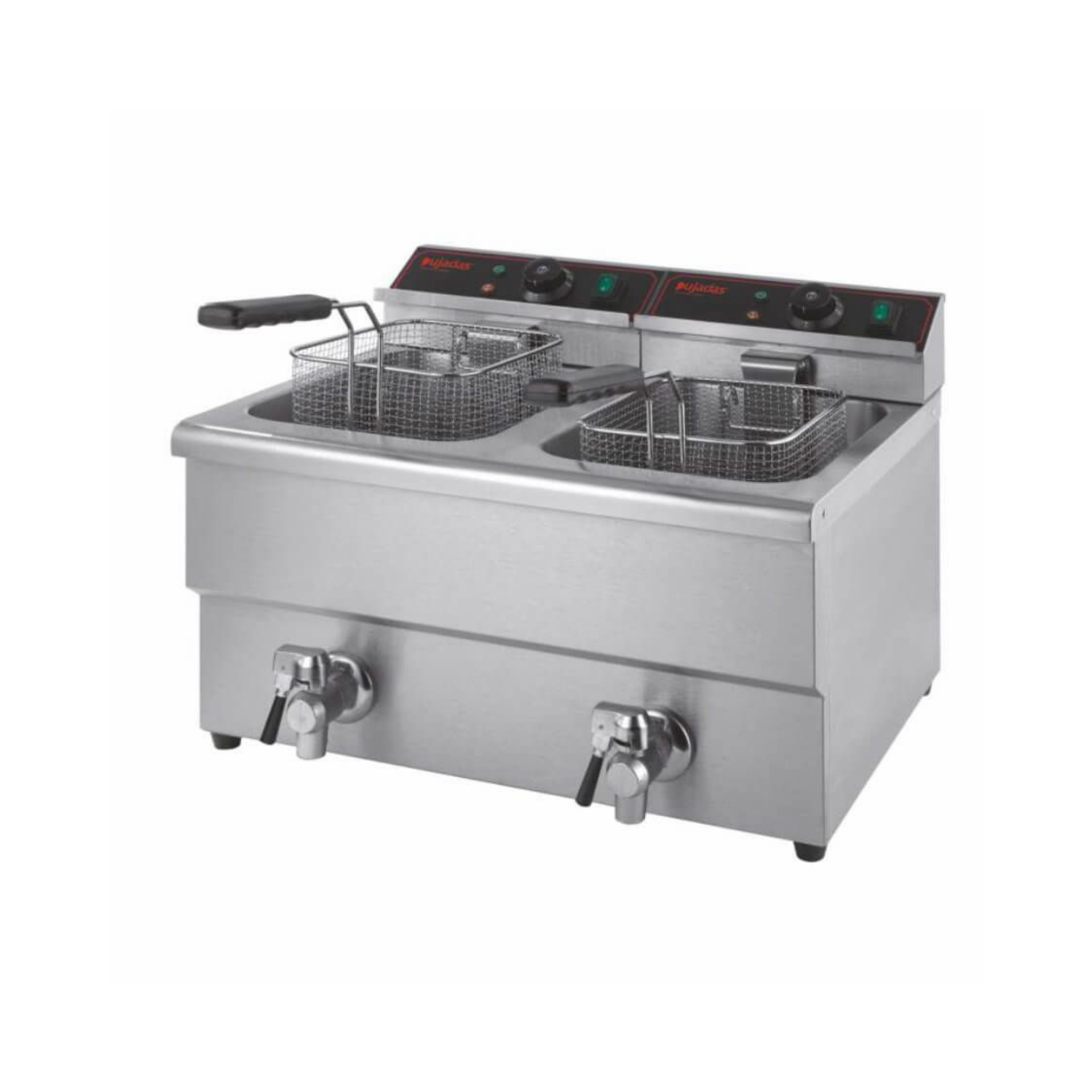 Friteuse éléctrique de comptoir 2 X 8 Litres avec robinets de vidange Caterchef - Henri Julien