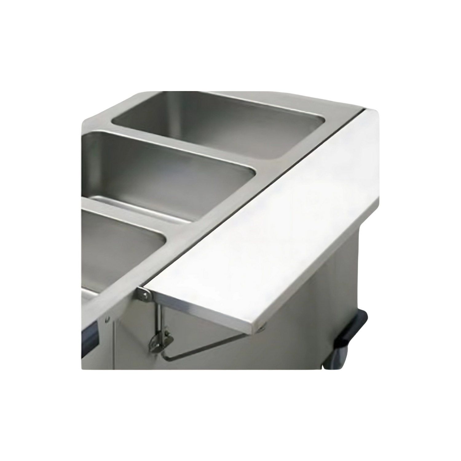 Option Tablette Latérale inox rabattable pour Bain-Marie 4 cuves - Henri Julien