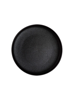Assiette plate bord droit ALL BLACK Ø260xh35mm Noir