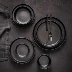 Mini assiette ALL BLACK Ø90mm Noir - Henri Julien