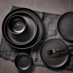 Mini assiette ALL BLACK Ø90mm Noir - Henri Julien