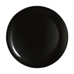 Assiette\u0020plate\u0020\u00D8190mm\u0020EVOLUTION\u0020Verre\u0020Tremp\u00E9\u0020Noir\u0020\u002D\u0020Arcoroc