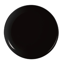 Assiette plate ø250mm EVOLUTION Verre Trempé Noir - Arcoroc - Henri Julien