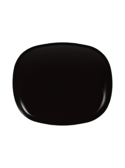Assiette plate rectangle 280X230 Evolution Noir