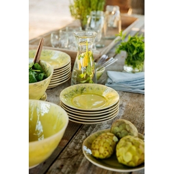 Assiette\u0020plate\u0020MADEIRA\u0020LEMON\u0020\u00D8220mm\u0020Gr\u00E8s\u0020Jaune\u0020\u002D\u0020Costa\u0020Nova