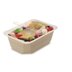 65 Barquettes scellables 375cc carton naturel 'Food K' - Henri Julien