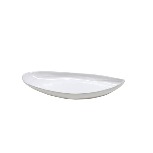 Assiette ovale APARTE 311x142mm Grès Blanc - Costa Nova - Henri Julien