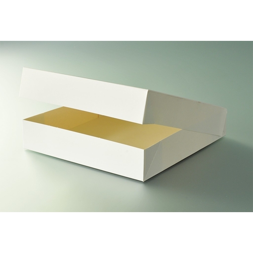 50 Boîtes à Tarte/Pâtissier Carton blanc 160x160 - Henri Julien