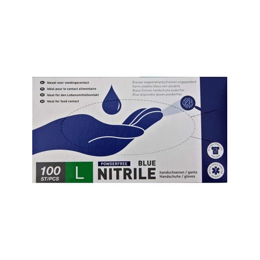 Paire de Gants Nitrile Bleu Taille L - Henri Julien