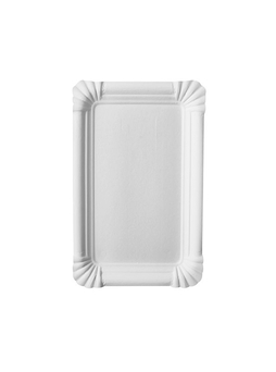 Assiette plate carton blanc 130x200