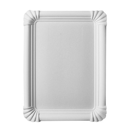 250 Assiettes plate carton blanc 170x230 - Henri Julien