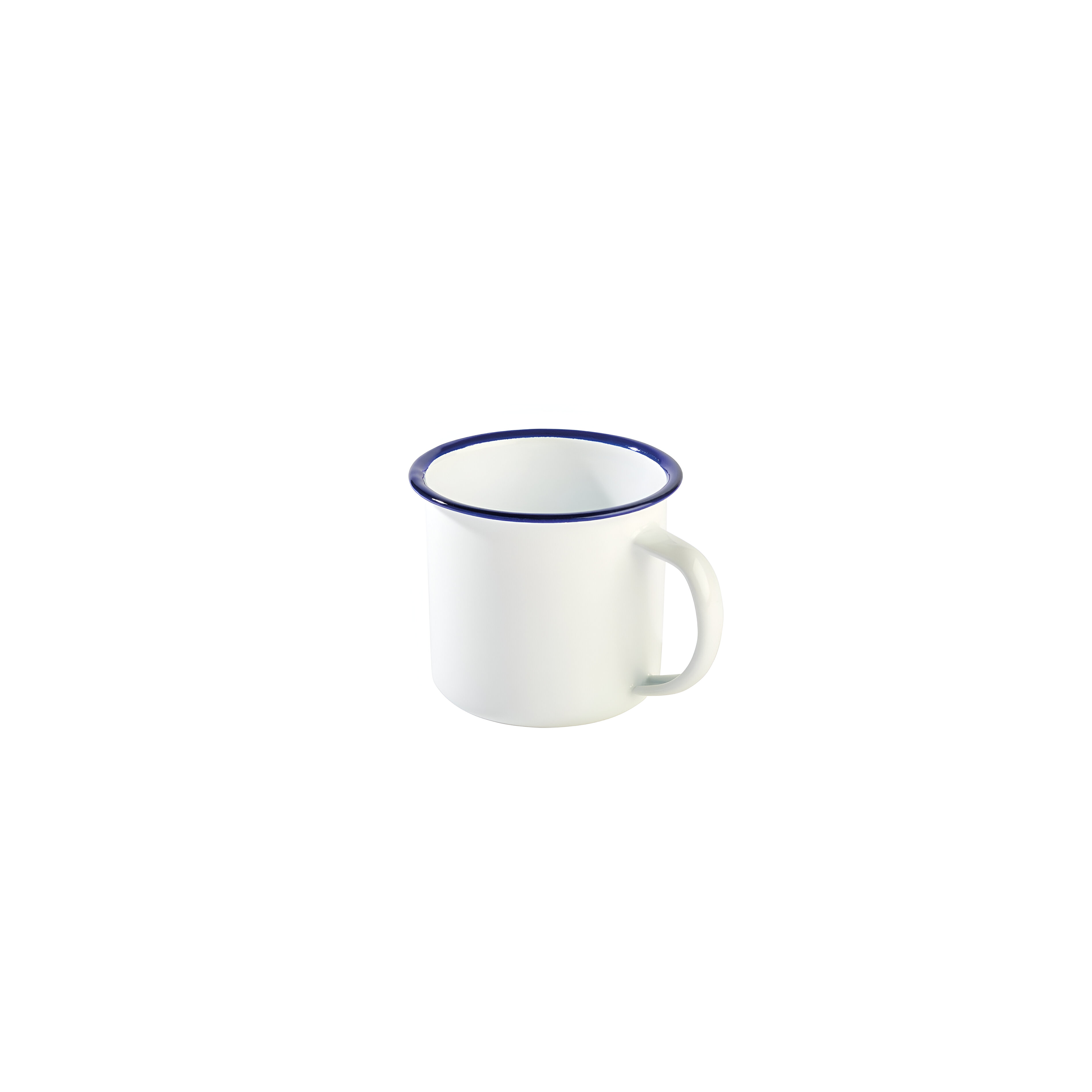 Mug TOLE EMAILLEE 35cl Blanc - Cobalt - APS - Henri Julien