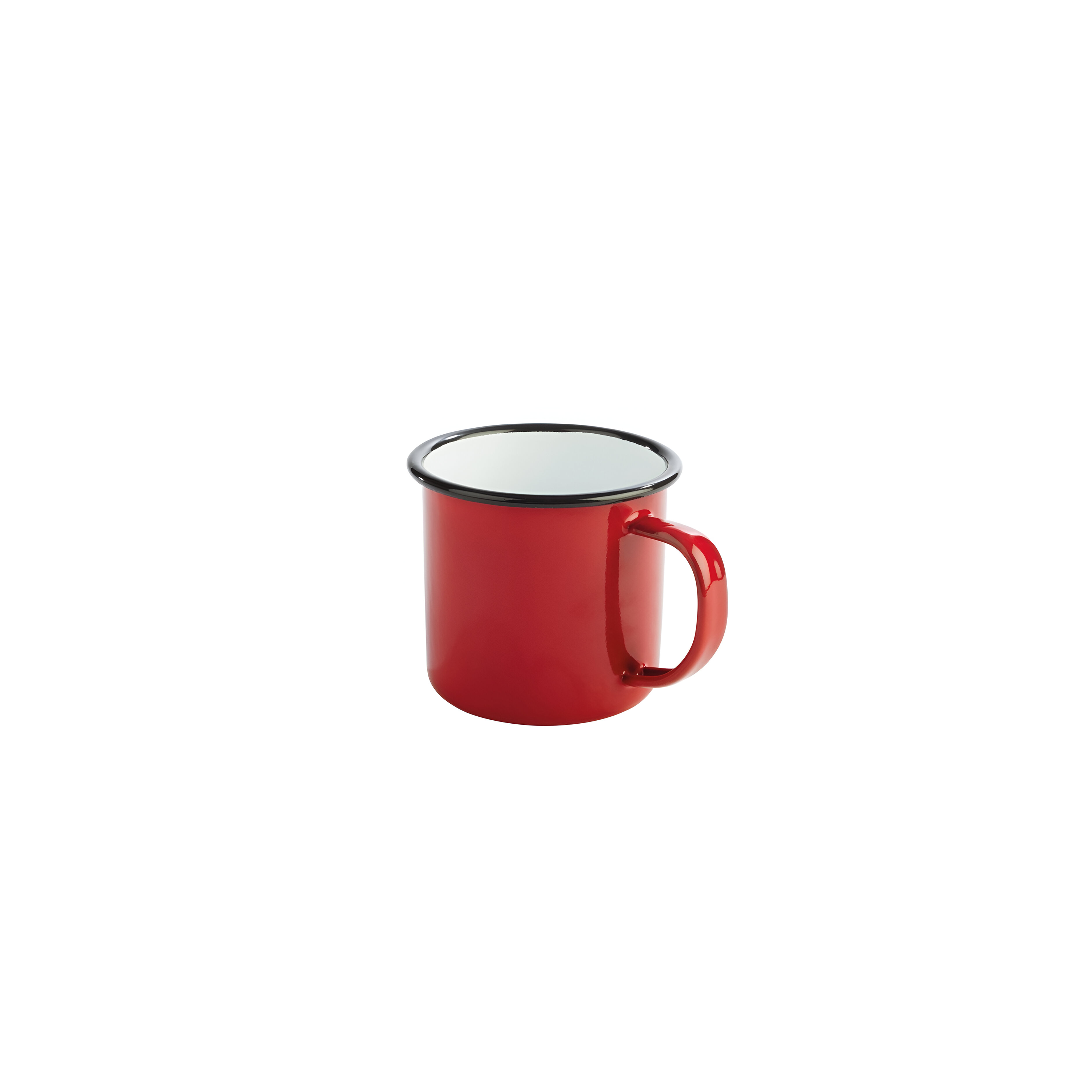 Mug Tôle émaillée 35cl Rouge / Noir Cobalt - APS - Henri Julien