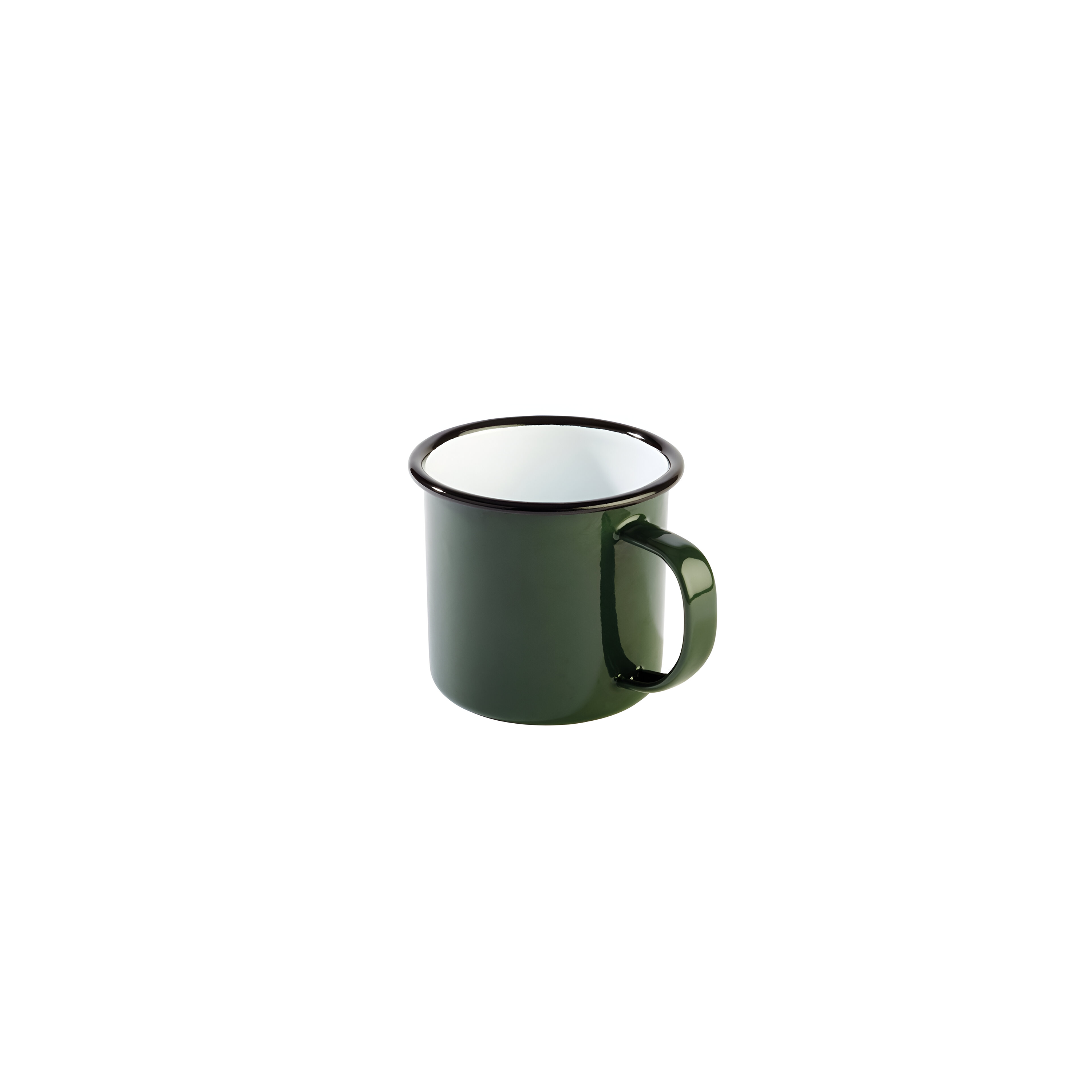 Mug TOLE EMAILLEE 35cl Vert / Noir - Cobalt - APS - Henri Julien