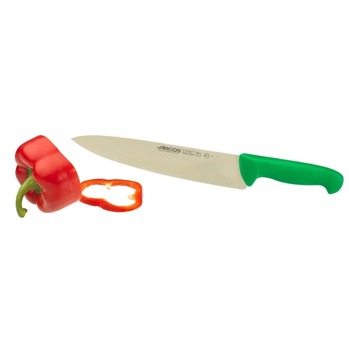 Couteau de Cuisine Acier Nitrum 25cm Vert - Henri Julien