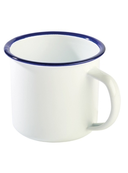 Mug TOLE EMAILLEE 35cl Blanc Cobalt - APS