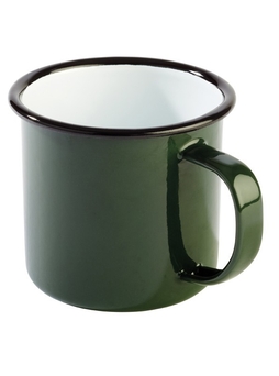 Mug TOLE EMAILLEE 35cl Vert / Noir - Cobalt