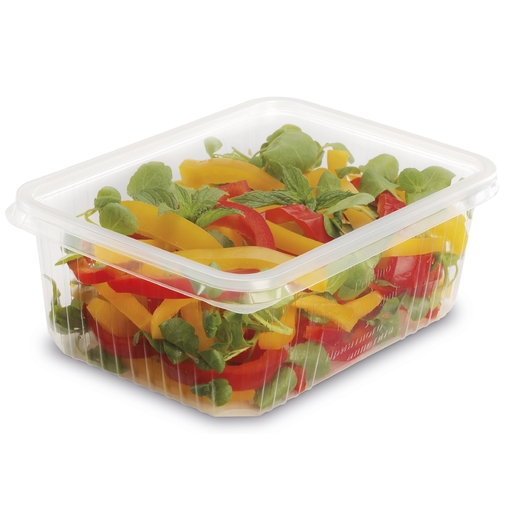 100 Barquettes Rectangle Pratipack 125g sans couvercle - Henri Julien