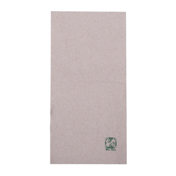 2400 Serviettes DOUBLE POINT BIO 40x29 pliage en 6 Naturel - Henri Julien