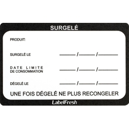 500 Étiquettes Surgelé Boîte distributrice - Henri Julien