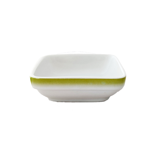 Ravier Carré Porcelaine Fresh Vert 110x110 - Henri Julien