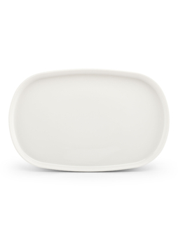 Assiette ovale PILA 340x220mm Blanc - Fine2Dine