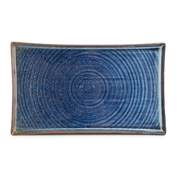 Assiette plate rectangulaire LINE 330x200mm Porcelaine Blue - Fine2Dine - Henri Julien