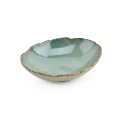 Assiette creuse ovale inclinée FILO OPAL 250x200xh65mm Porcelaine Vert - Fine2Dine - Henri Julien