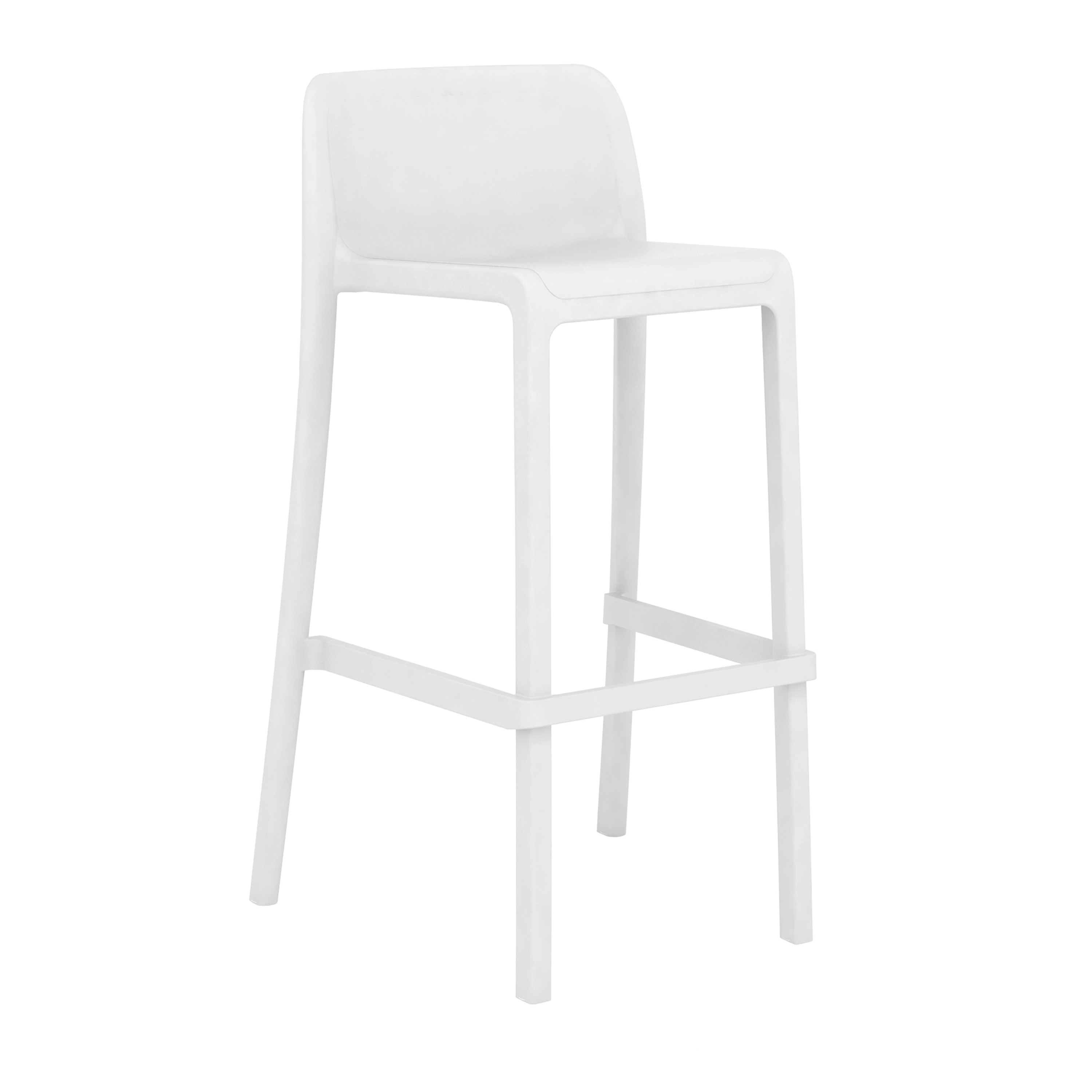 Tabouret ATTIC Polypropylène 51x50xh95cm White - Ezpeleta - Henri Julien