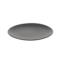 Assiette plate MODULO NATURE PIERRE DE LAVE Ø280mm Grès Noir - Henri Julien