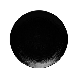 Assiette plate MODULO NATURE PIERRE DE LAVE Ø280mm Grès Noir - Henri Julien