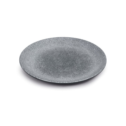 Assiette\u0020plate\u0020VOLCANO\u0020\u00D8260xh22mm\u0020M\u00E9lamine\u0020Gris\u0020\u002D\u0020Pujadas