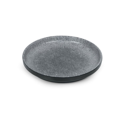 Assiette\u0020plate\u0020bord\u0020droit\u0020VOLCANO\u0020\u00D8240xh34mm\u0020M\u00E9lamine\u0020Gris\u0020\u002D\u0020Pujadas\u0020