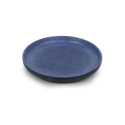 Assiette\u0020plate\u0020bord\u0020droit\u0020VOLCANO\u0020\u00D8240xh34mm\u0020M\u00E9lamine\u0020Bleu\u0020\u002D\u0020Pujadas\u0020