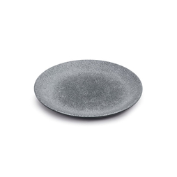 Assiette\u0020plate\u0020VOLCANO\u0020\u00D8230xh20mm\u0020M\u00E9lamine\u0020Gris\u0020\u002D\u0020Pujadas\u0020