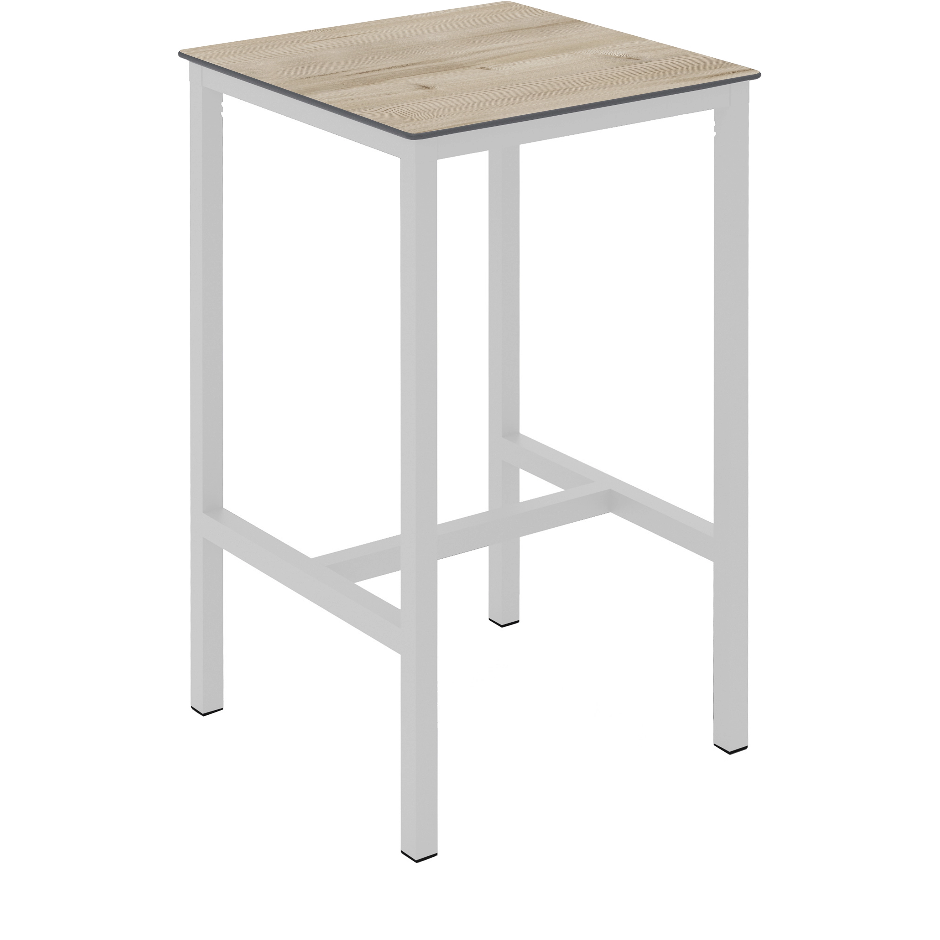 Table haute URBAN 70x70xh110cm Oak et White - Ezpeleta - Henri Julien