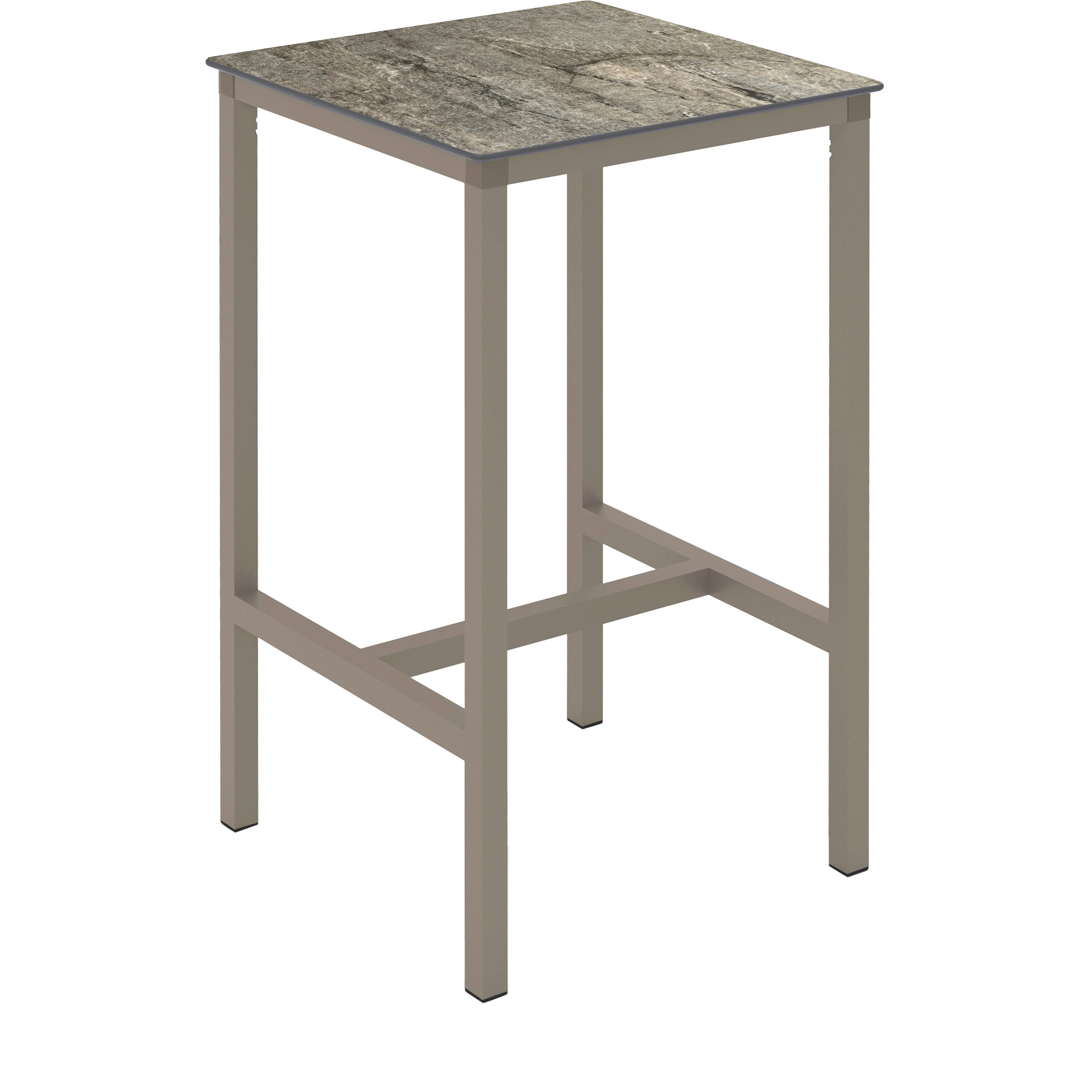 Table haute URBAN 70x70xh110cm Stone et Taupe - Ezpeleta - Henri Julien