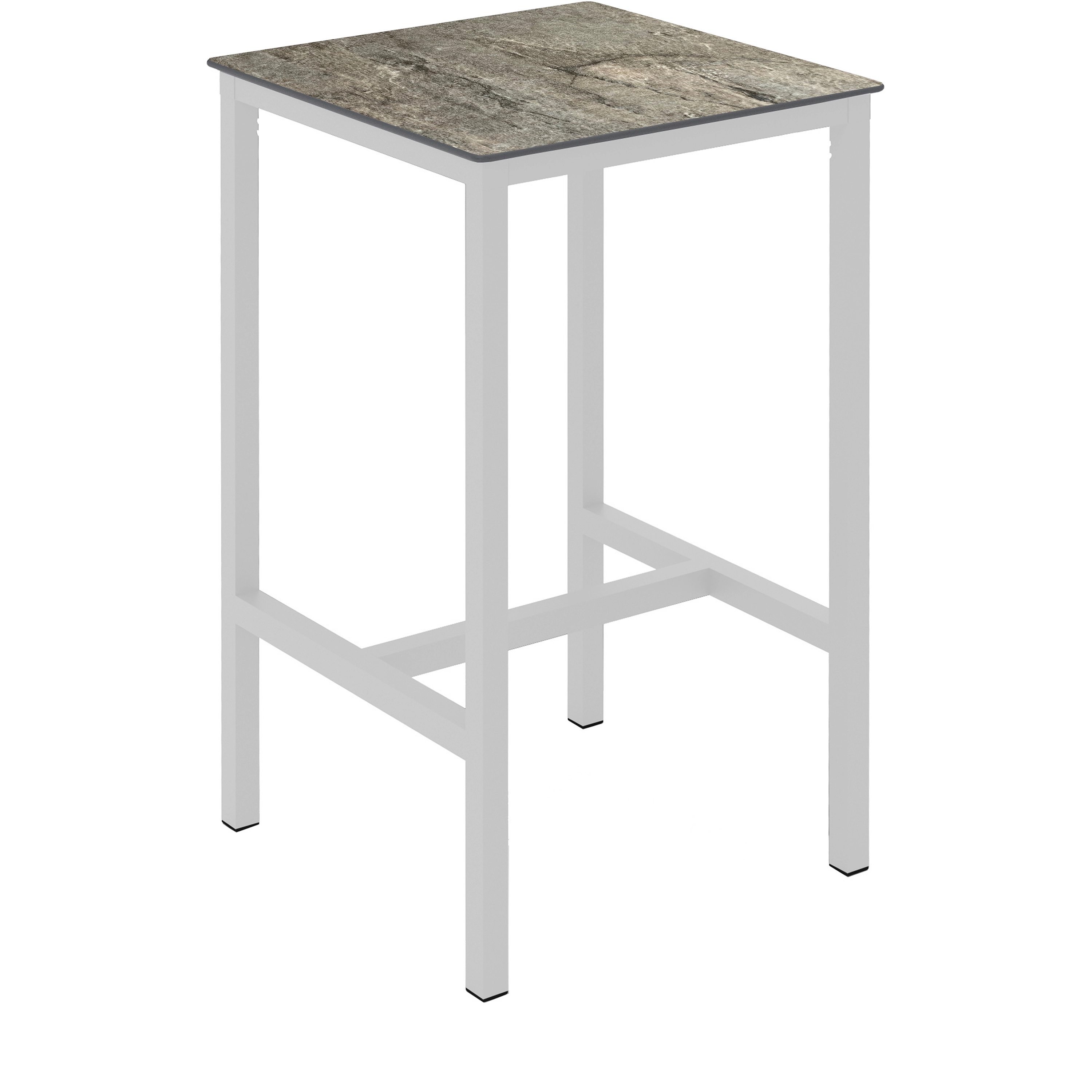 Table haute URBAN 70x70xh110cm Stone et White - Ezpeleta - Henri Julien