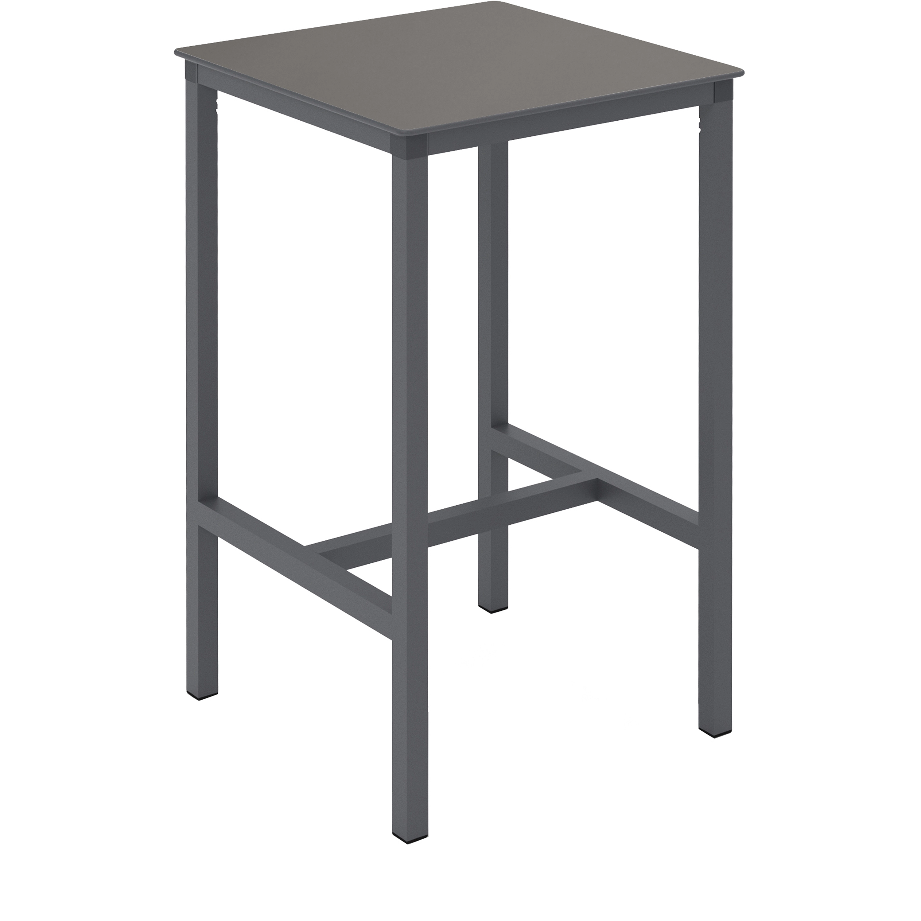 Table haute URBAN 70x70xh110cm Taupe et Anthracite - Ezpeleta - Henri Julien