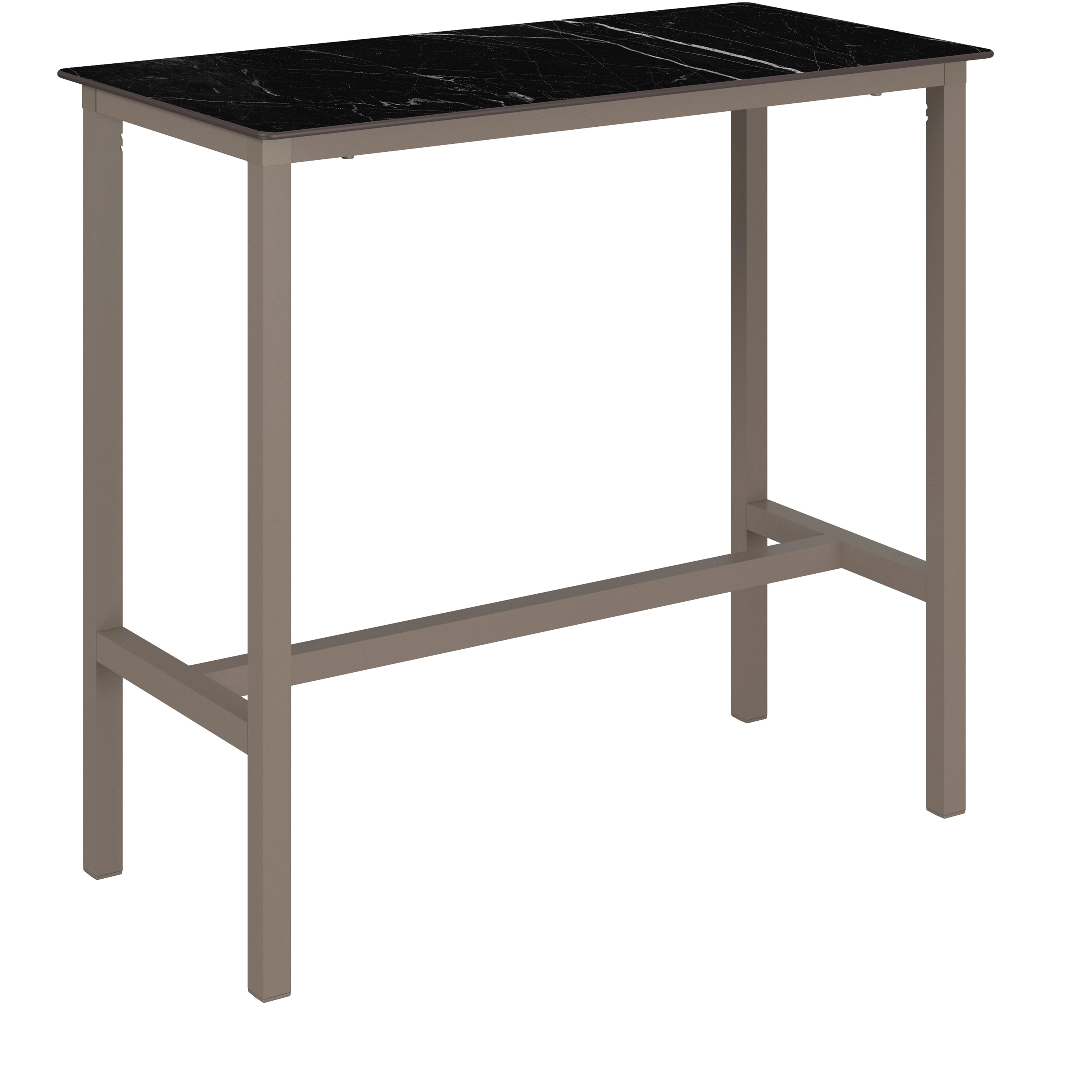 Table haute URBAN 120x60xh110cm Black marble et Taupe - Ezpeleta - Henri Julien