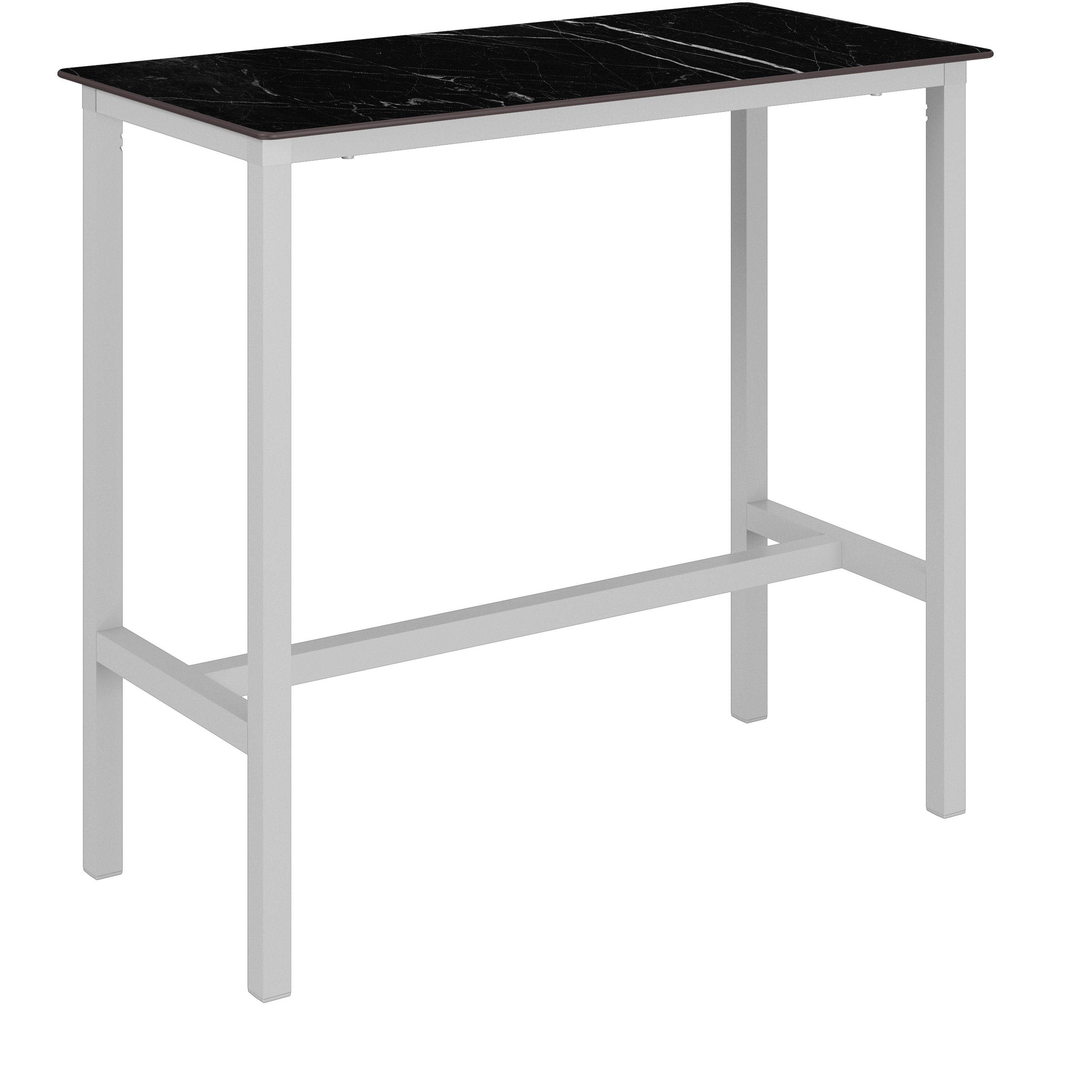 Table haute URBAN 120x60xh110cm Black marble et White - Ezpeleta - Henri Julien