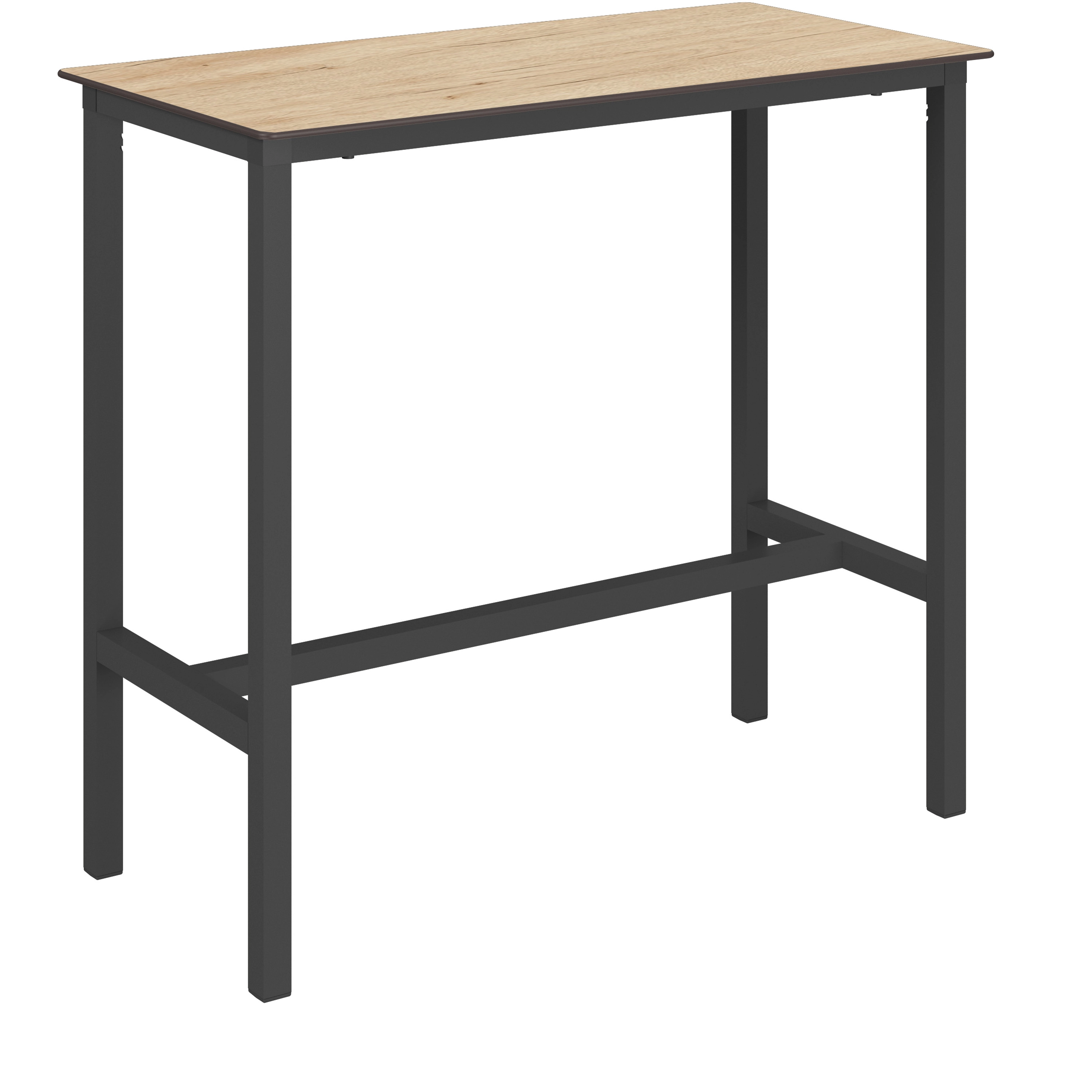 Table haute URBAN 120x60xh110cm Oak et Anthracite - Ezpeleta - Henri Julien