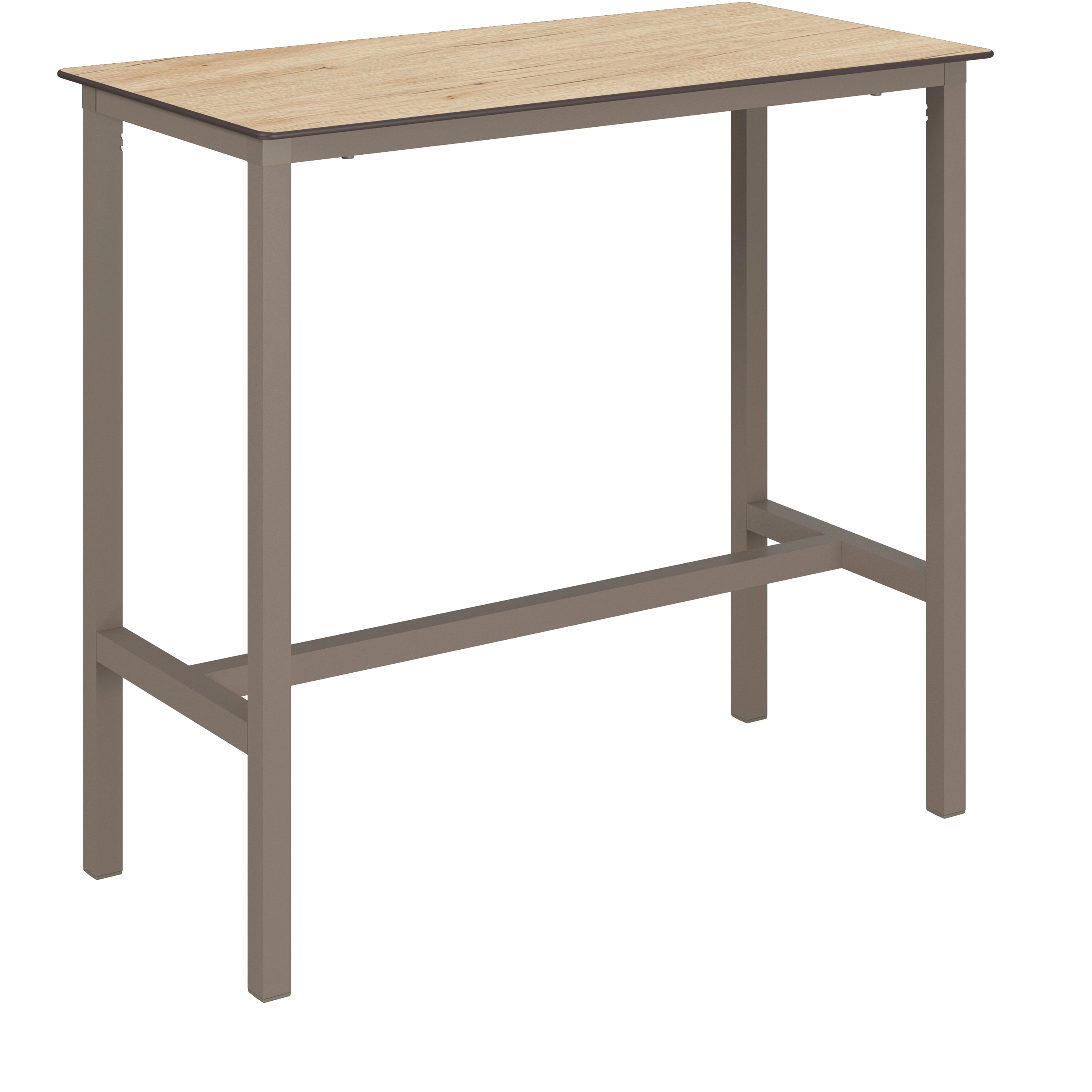 Table haute URBAN 120x60xh110cm Oak et Taupe - Ezpeleta - Henri Julien