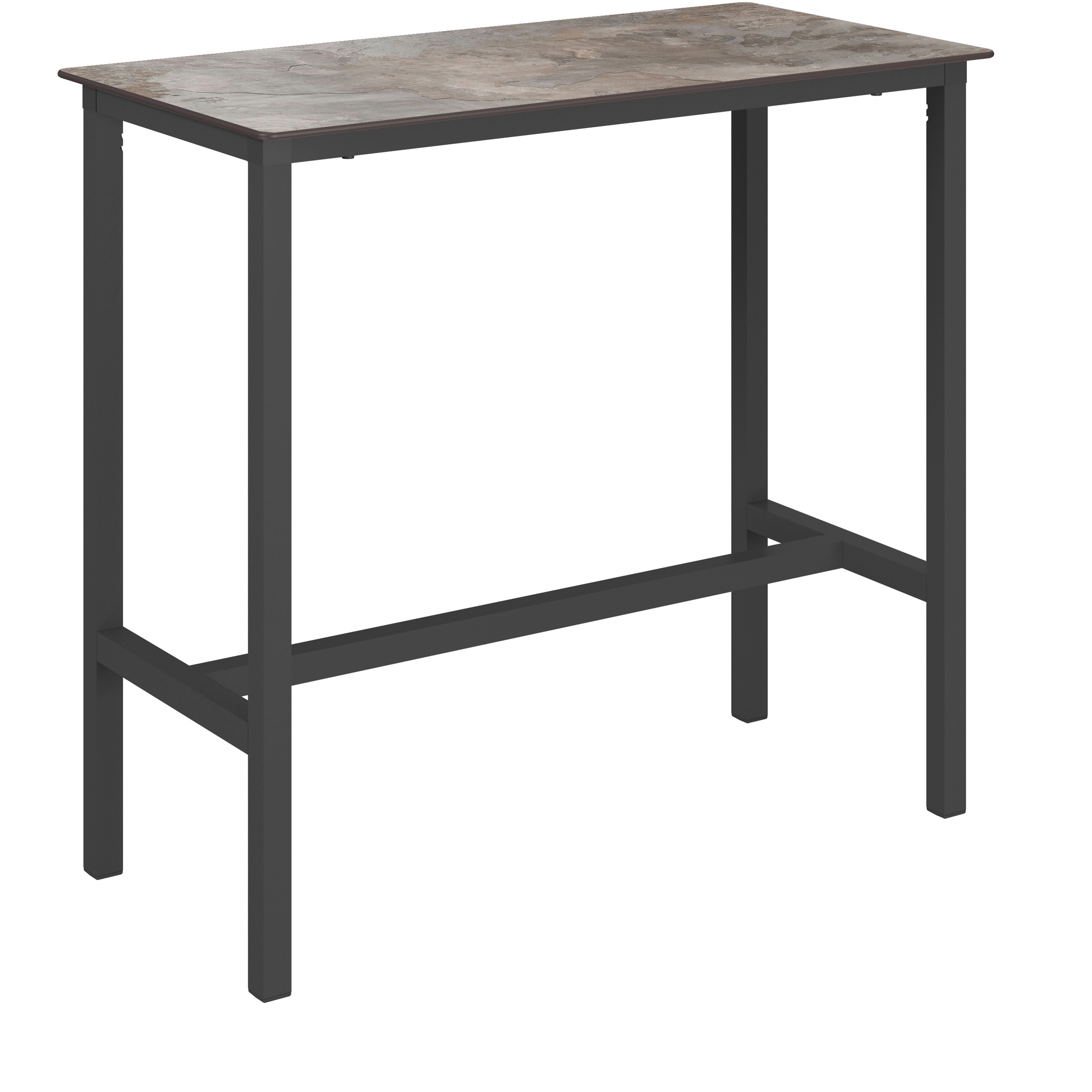 Table haute URBAN 120x60xh110cm Stone et Anthracite - Ezpeleta - Henri Julien