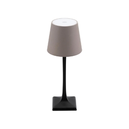 Lampe de table LED MILANO 11x11x26cm Gris/Noir - Henri Julien