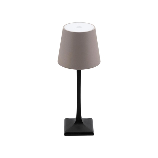 Lampe de table LED MILANO 11x11x26cm Gris/Noir - Henri Julien