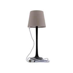 Lampe de table LED MILANO 11x11x26cm Gris/Noir - Henri Julien