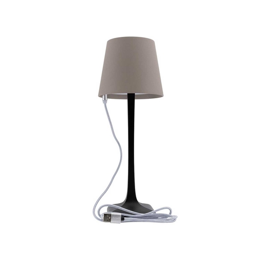 Lampe de table LED MILANO 11x11x26cm Gris/Noir - Henri Julien