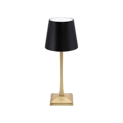 Lampe de table LED ROMA 11x11x26cm Noir/Or - Henri Julien